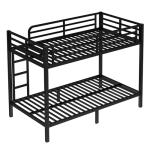 Black Metal Twin XL Bunk Bed with Ladders