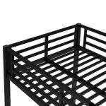 Black Metal Twin XL Bunk Bed with Ladders