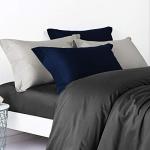 Cotton 500 Thread Count Pillow Shams, Navy Blue