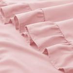 Light Pink Ruffled Pillow Case Set of 2
