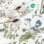 Bedsure Duvet Cover King Size - 100% Cotton Reversible Floral King Duvet Cover Set with Zipper Closure, 3 Pieces Soft & Breathable Green Bedding Set with 2 Pillow Shams 20"x36"