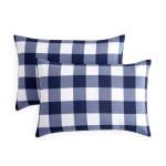 Navy Blue Buffalo Check Pillowcase Set of 2