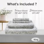King Size 100% Cotton Sheet Set - Soft & Cool