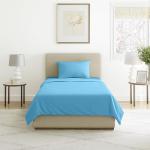 Blue Brushed Microfiber Twin Sheet Set - 3 Pieces