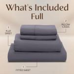 Utopia Bedding Full Sheet Set - Soft Microfiber Grey