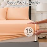 Twin Bed Sheets Set, Soft & Breathable, Pearl Pink