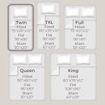 Blue Brushed Microfiber Twin Sheet Set - 3 Pieces