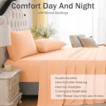 Twin Bed Sheets Set, Soft & Breathable, Pearl Pink