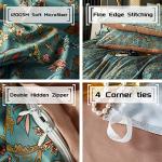 Vintage Boho Green Floral Duvet Cover Set