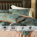 Vintage Boho Green Floral Duvet Cover Set