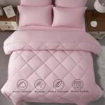 Blush Pink 7-Piece Queen Comforter Set