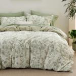 Bedsure Queen Size Reversible Floral Duvet Set