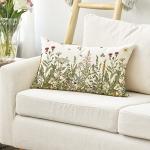 AVOIN Colorlife Wildflowers Fall Pillow Cover 12x20