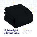 Cozy 5-Piece Black Comforter Set for Twin Beds