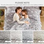 Cozy Flannel Animal Print Twin Bed Set