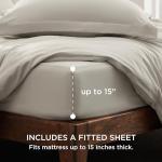Queen Size Soft Cotton-Like 4-Piece Bedding Set