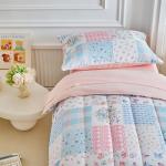 Joyreap 4-Piece Pink and Blue Toddler Bedding Set