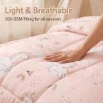 Pink Unicorn Toddler Bedding Set - 4 Pieces