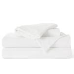 Bedsure Washed Cotton Queen Duvet Cover Set