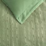 Martha Stewart Queen Duvet Cover Set in Faux Bois Green