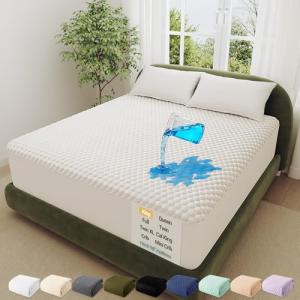 Waterproof King Size Mattress Protector with Deep Pockets