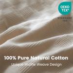 BISELINA 100% Cotton Khaki Duvet Cover Set