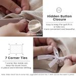 BISELINA 100% Cotton Khaki Duvet Cover Set