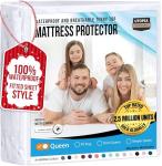 Queen Waterproof Mattress Protector with Terry Cover