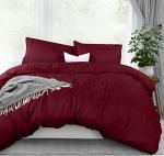Utopia Bedding Queen Duvet Cover Set - Burgundy