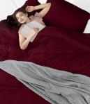 Utopia Bedding Queen Duvet Cover Set - Burgundy