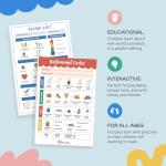 Tiny Expressions Pretend Play Notepads - 2-Pack Kids Play Pads - 40 Pages Order-Taking Restaurant & 40 Pages Doctor Visit Notepad - Waiter and Doctor Imaginative Role Play