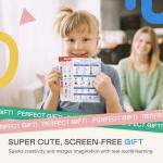 Tiny Expressions Pretend Play Notepads - 2-Pack Kids Play Pads - 40 Pages Order-Taking Restaurant & 40 Pages Doctor Visit Notepad - Waiter and Doctor Imaginative Role Play