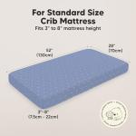 KeaBabies 2-Pack Baby Crib Sheets for Boys, Girls - 52x28 Viscose Derived from Bamboo Toddler Bed Sheets Neutral, Fitted Crib Mattress Cover for Standard Baby Bedding, Soft & Cozy (Marine Muse)