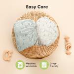 Pack and Play Sheets Fitted - 2-Pack Mini Crib Sheets for Pack N Play Mattress 38x26, Soft & Cozy, Neutral Toddler Playard Bedding, Snug Fitted Mini Baby Crib Mattress Cover Boy, Girl (Daisies)