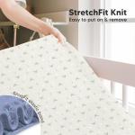 KeaBabies 2-Pack Baby Crib Sheets for Boys, Girls - 52x28 Viscose Derived from Bamboo Toddler Bed Sheets Neutral, Fitted Crib Mattress Cover for Standard Baby Bedding, Soft & Cozy (Marine Muse)