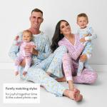 Little Sleepies Two-Piece Pajama Set for Boys & Girls, Soft Viscose from Bamboo Toddler Pajamas for Kids, Family Matching PJs, Blue Breakfast Buddies, 12-14