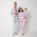 Little Sleepies Two-Piece Pajama Set for Boys & Girls, Soft Viscose from Bamboo Toddler Pajamas for Kids, Family Matching PJs, Blue Breakfast Buddies, 12-14