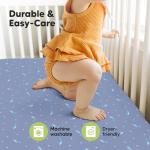 KeaBabies 2-Pack Baby Crib Sheets for Boys, Girls - 52x28 Viscose Derived from Bamboo Toddler Bed Sheets Neutral, Fitted Crib Mattress Cover for Standard Baby Bedding, Soft & Cozy (Marine Muse)