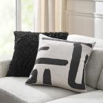 Z Gallerie Rian Reversible Decorative Throw Pillow 22" Dual-Sided Accent Pillows for Living Room Sofa, Couch, Bed