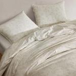 Calvin Klein - King Duvet Cover Set, 100% Washed Percale Cotton Bedding with a Crisp & Naturally Soft Feel, 3 Piece Bed Set with Matching Pillowcases (Yellow Leaves)