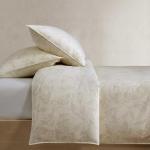 Calvin Klein - King Duvet Cover Set, 100% Washed Percale Cotton Bedding with a Crisp & Naturally Soft Feel, 3 Piece Bed Set with Matching Pillowcases (Yellow Leaves)