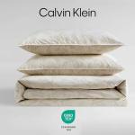 Calvin Klein - King Duvet Cover Set, 100% Washed Percale Cotton Bedding with a Crisp & Naturally Soft Feel, 3 Piece Bed Set with Matching Pillowcases (Yellow Leaves)