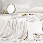 Luxury 23 Momme White Silk Sheet Set - King