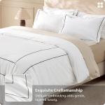 Luxury King Size White Cotton Duvet Cover Set
