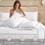 Luxury King Size White Cotton Duvet Cover Set