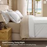 Luxury King Size White Cotton Duvet Cover Set