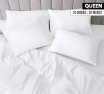 Queen Pillow Cases - Pack of 4 (White)