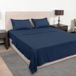 Luxury Queen Sheet Set - 1800 Bedding, Navy