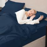 Luxury Queen Sheet Set - 1800 Bedding, Navy