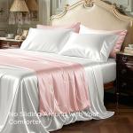Luxury Satin Sheet Set - Queen Size, 4 Pcs